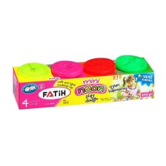 Plastilina usoara Modeling Dough neon 4 X 50 g mini FATIH