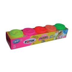 Plastilina usoara Neon 5x50g FATIH
