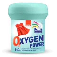 Pudra indepartare pete, rufe albe sau color, Oxygen Power, SANO, 540gr