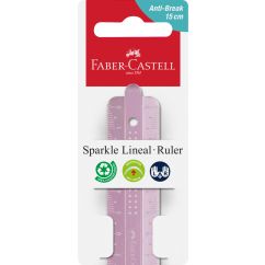 Rigla 15cm Sparkle FABER-CASTELL