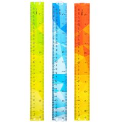 Rigla 30cm multiColora flexibila DELI