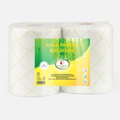 Rola prosop bucatarie, hartie alba, 2 straturi, 2 role/set, KOOBIC, 2x110foi
