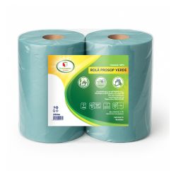 Rola prosop hartie, verde, 1 strat, KOOBIC, 250m, 2role/bax