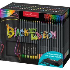 Rollup 72 creioane Colorate Black edition FABER-CASTELL