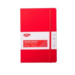 Agenda notebook A5, 80 file, rosu, DACO
