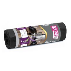 Saci menajeri ultrarezistenti 60l LDPE, LUXIA, 10buc/rola - 2