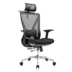 Scaun ergonomic Lukas-H baza CR negru