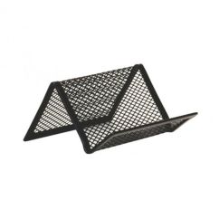 Suport carti vizita mesh - negru