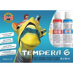 Tempera 6 culori 16ml KOH-I-NOOR